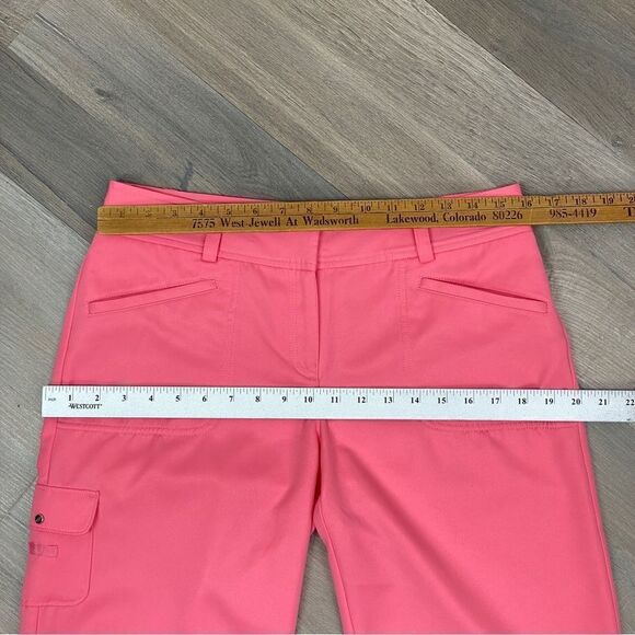 Izod Golf Nylon Bermuda Shorts Coral Pink 6 - Picture 9 of 10